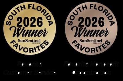 2026 South Florida Favorites winner — Favorite Customer Service and Favorite Nonprofit Organization