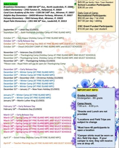 No School Days - Holidays and Planning Days