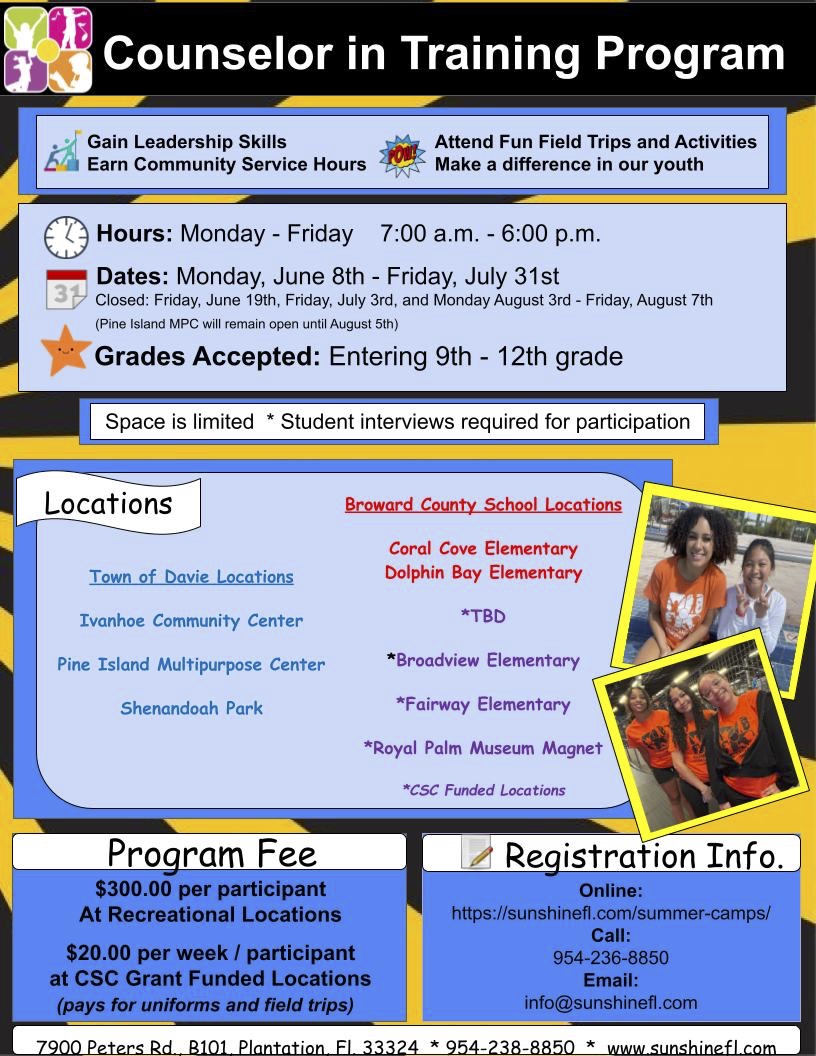 Counselor in Training Program