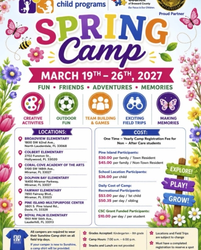Spring Camp 2027 Flyer
