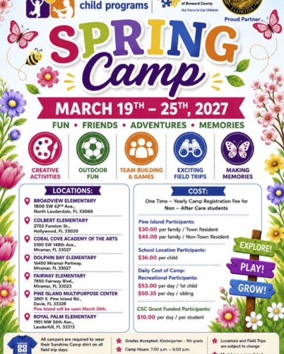 Spring Camp 2027 Flyer